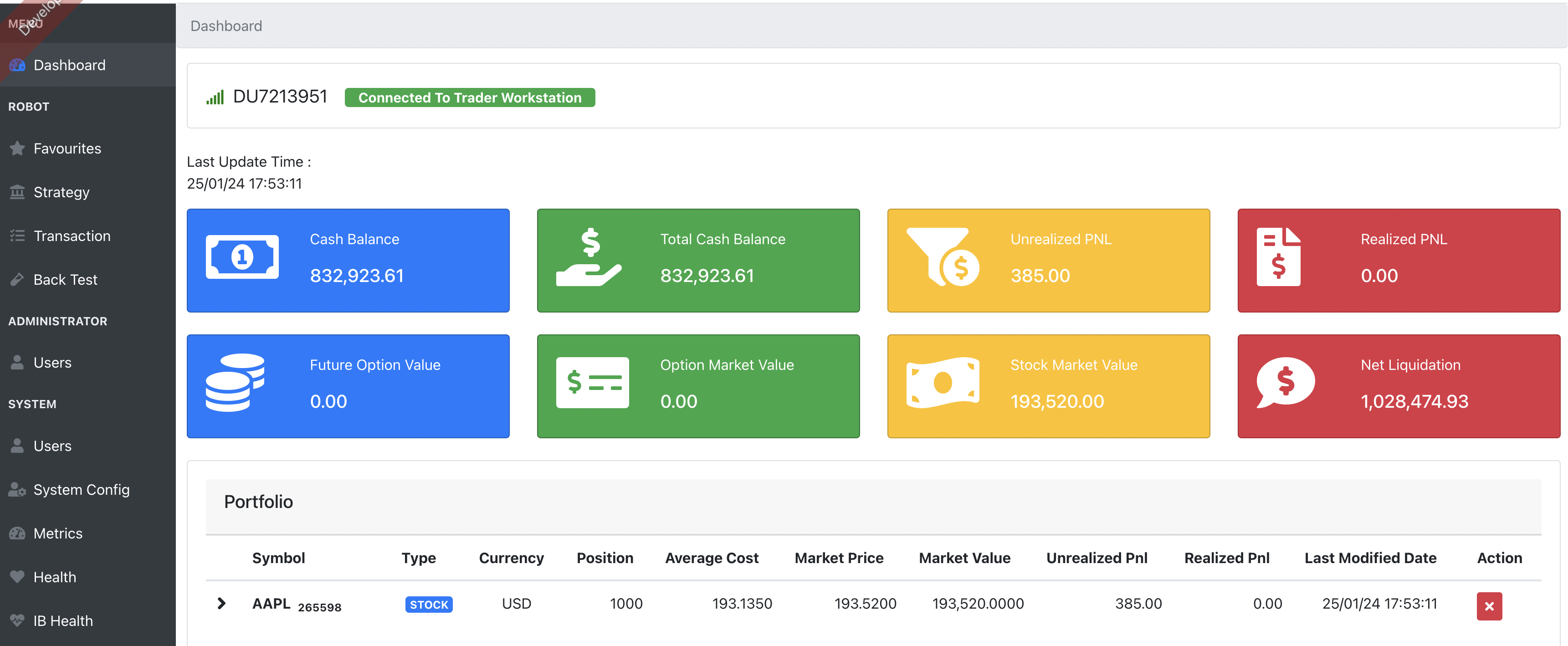 Xeroflex — Automated Trading Platform